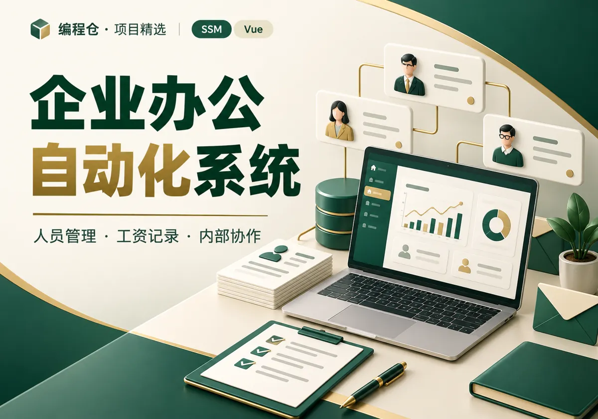 SSM 小型企业办公自动化系统源码|人员管理、工资记录与内部协作-编程仓