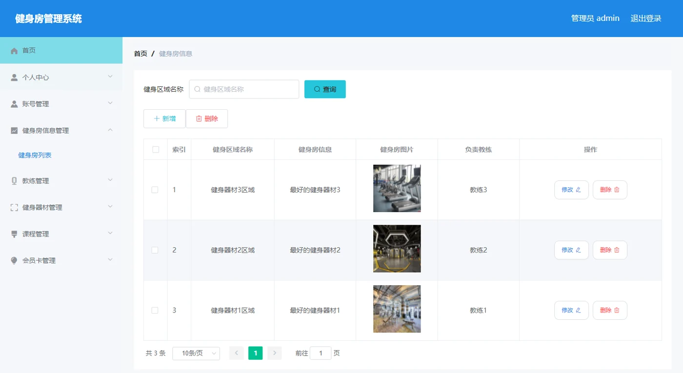 健身房信息管理