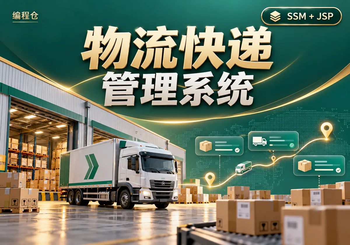 SSM 物流管理系统源码｜快递登记、运输状态与收货管理-编程仓