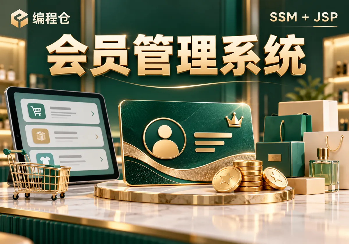 SSM 会员管理系统源码|商品订单、积分抵扣与售后处理-编程仓